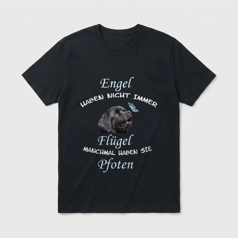 Neufundländer Hund Engel Flügel T-Shirt – Klassisches T-Shirt in Schwarz