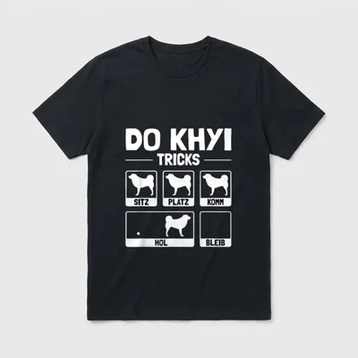 Lustiges Do Khyi Hund T-Shirt – Klassisches T-Shirt in Schwarz