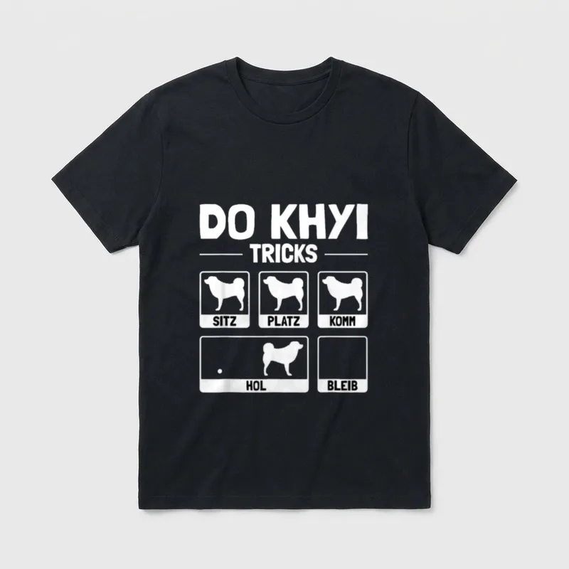 Lustiges Do Khyi Hund T-Shirt – Klassisches T-Shirt in Schwarz