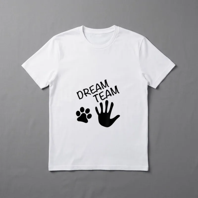 Dream Team Hand Pfote T-Shirt – Klassisches T-Shirt in Schwarz