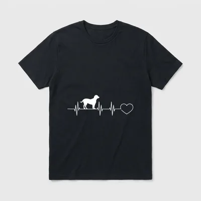 Hannoversche Schweisshund Herzschlag Schweißhund T-Shirt – Klassisches T-Shirt in Schwarz