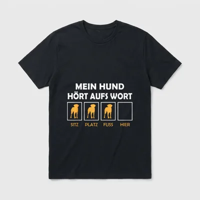 Hundebesitzer Hundehalter Mein Hund T-Shirt – Klassisches T-Shirt in Schwarz