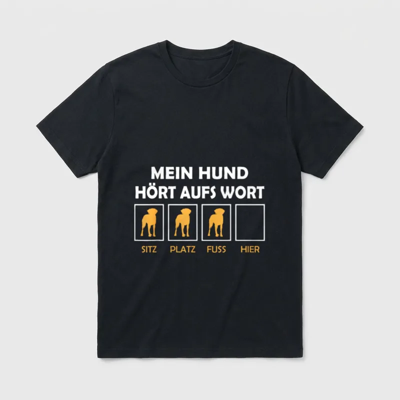 Hundebesitzer Hundehalter Mein Hund T-Shirt – Klassisches T-Shirt in Schwarz