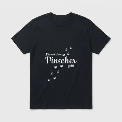 Die Mit Dem Reh T-Shirt – Klassisches T-Shirt in Schwarz