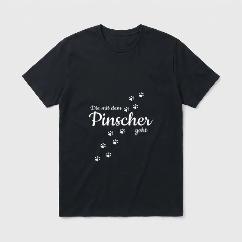 Die Mit Dem Reh T-Shirt – Klassisches T-Shirt in Schwarz