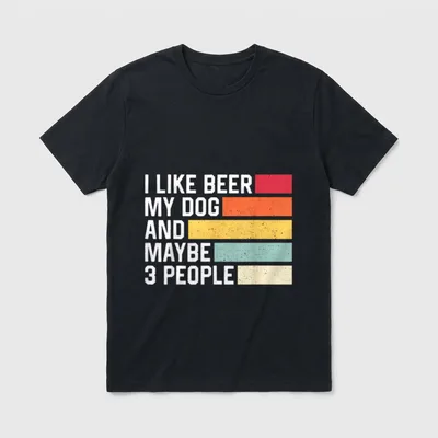 Ich mag Bier meinen T-Shirt – Klassisches T-Shirt in Schwarz