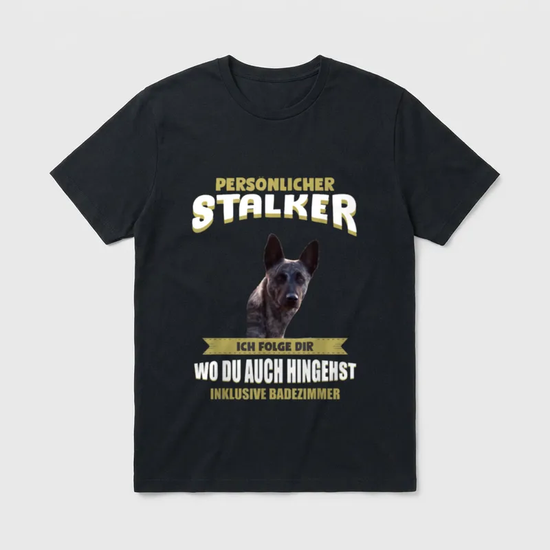 Hollandse Herder Hollandse Herder T-Shirt – Klassisches T-Shirt in Schwarz