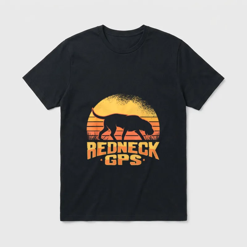 Lustiges Redneck Witz-Design T-Shirt – Klassisches T-Shirt in Schwarz