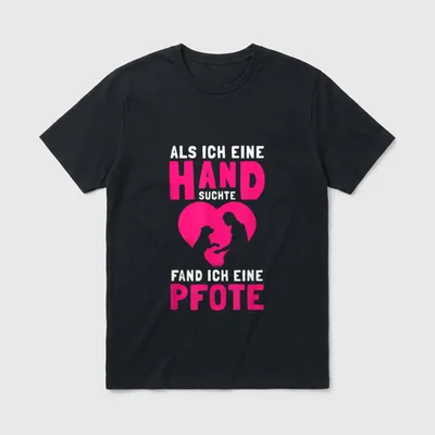 Hundehalter Fand eine Pfote T-Shirt – Klassisches T-Shirt in Schwarz