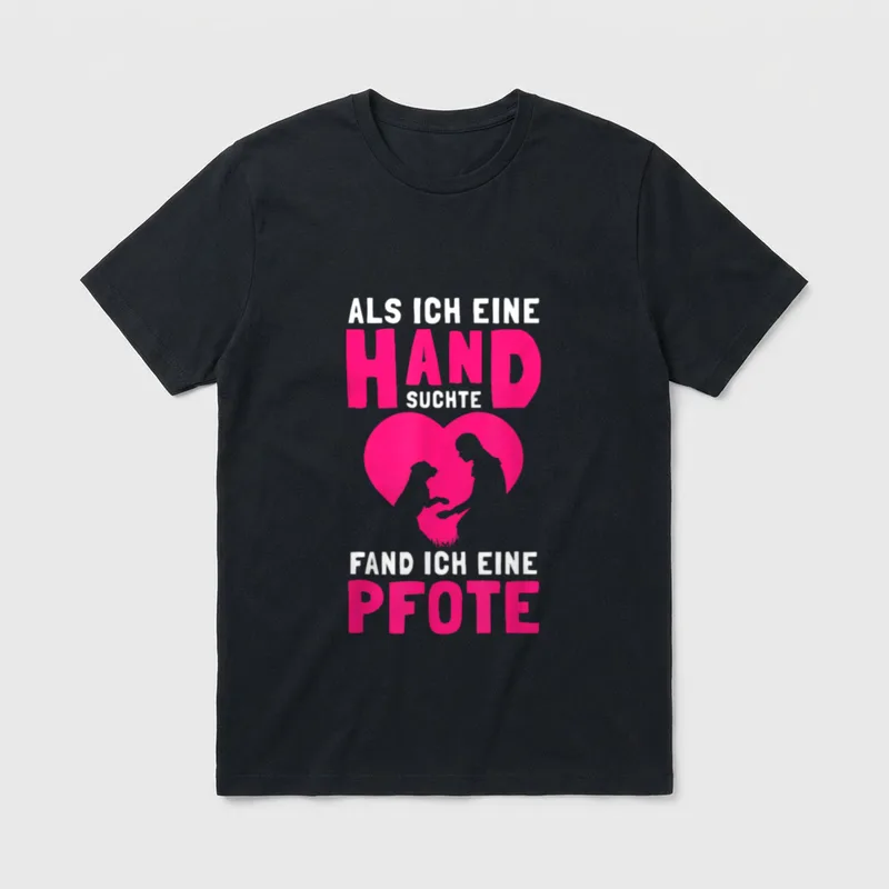 Hundehalter Fand eine Pfote T-Shirt – Klassisches T-Shirt in Schwarz