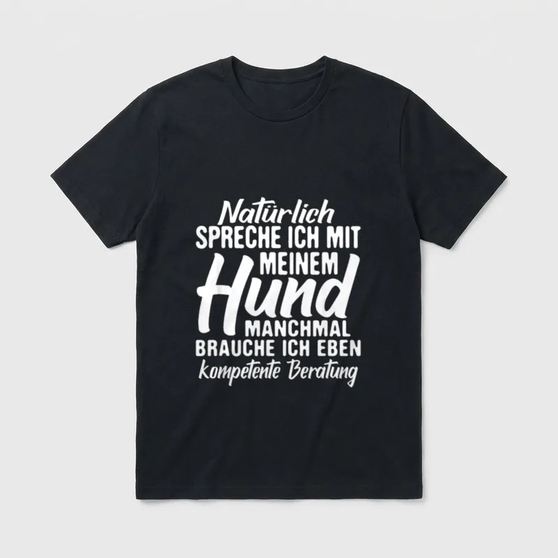 Herrchen Hund Spruch Hundeliebhaber T-Shirt – Klassisches T-Shirt in Schwarz