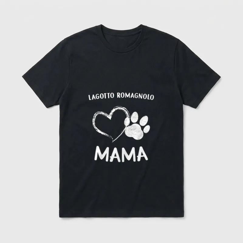 Hundepfote Welpe Hund Pfötchen Herz T-Shirt – Klassisches T-Shirt in Schwarz