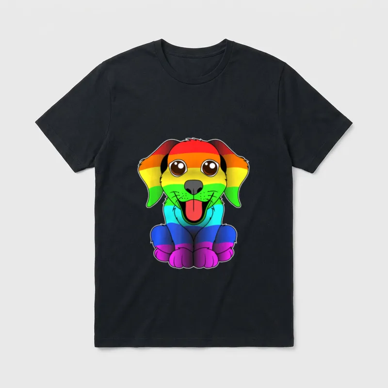 LGBT Regenbogen Gay Pride T-Shirt – Klassisches T-Shirt in Schwarz