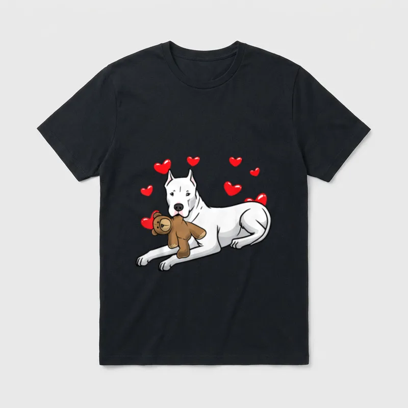 Dogo Argentino Hund T-Shirt – Klassisches T-Shirt in Schwarz