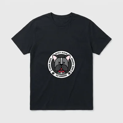 Cute Doggo Puppers Bork T-Shirt – Klassisches T-Shirt in Schwarz
