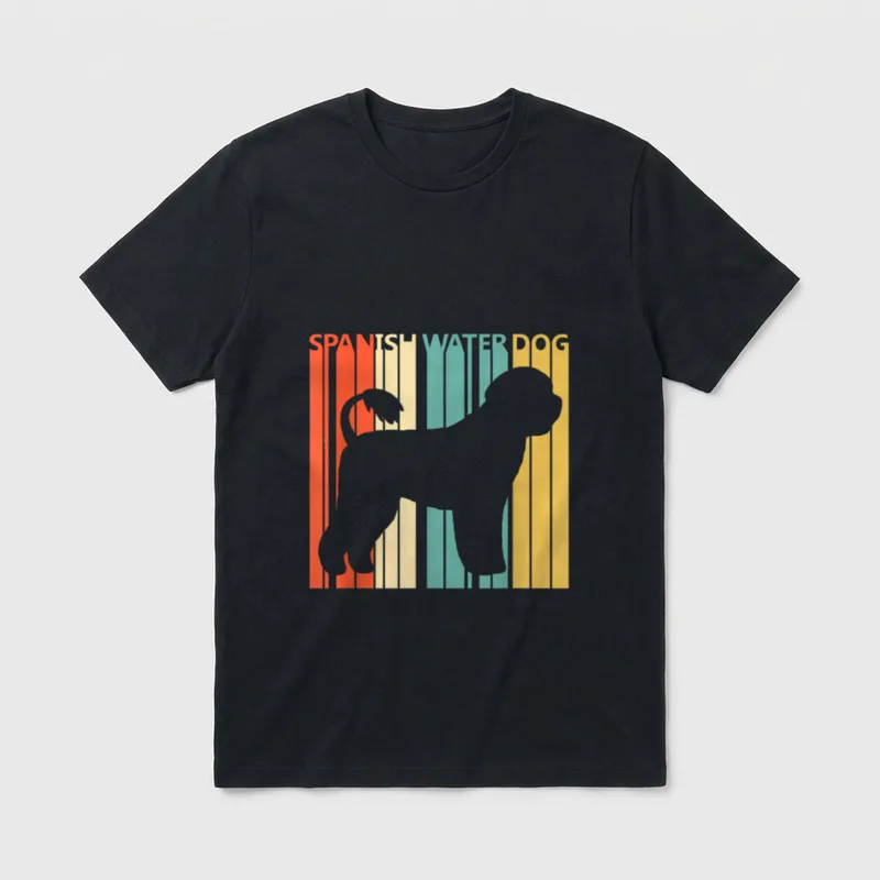 Spanischer Wasserhund T-Shirt – Klassisches T-Shirt in Schwarz