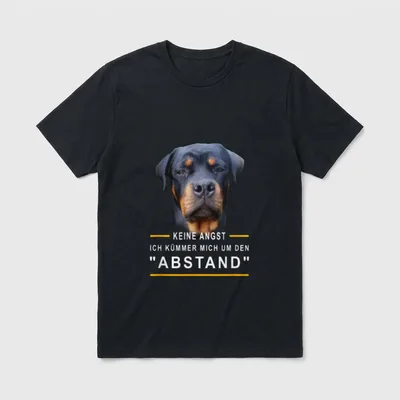 Abstand halten Keine Angst T-Shirt – Klassisches T-Shirt in Schwarz