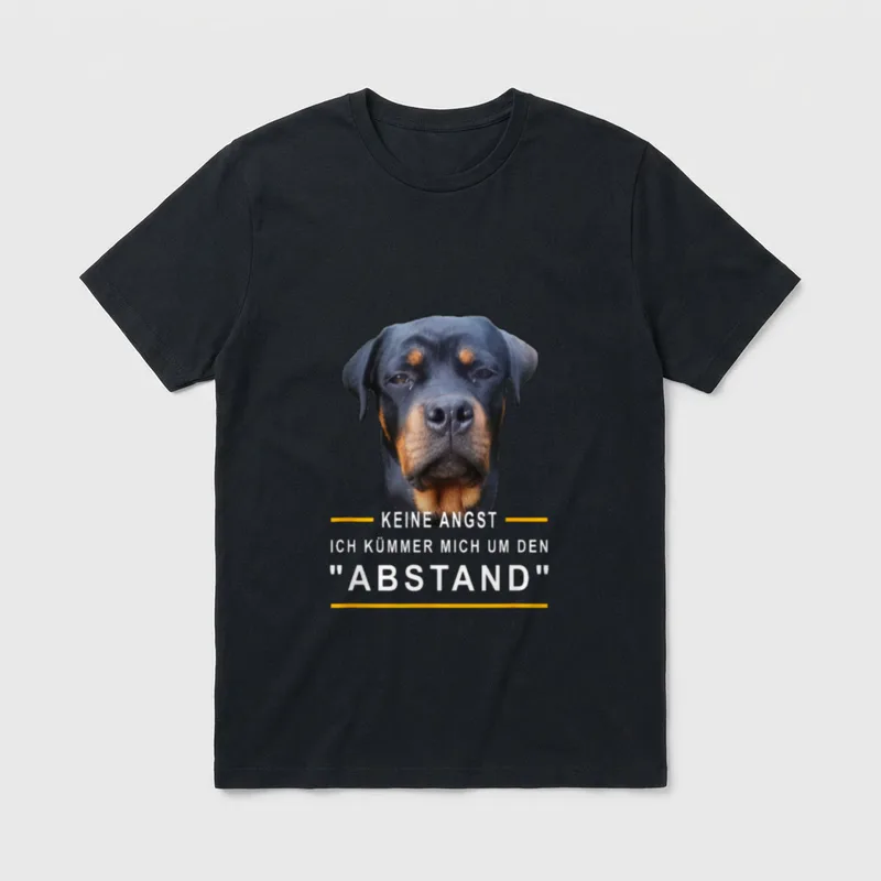 Abstand halten Keine Angst T-Shirt – Klassisches T-Shirt in Schwarz