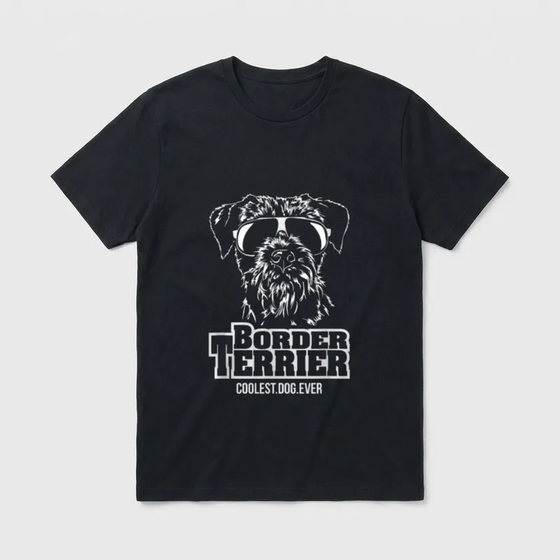 Border Terrier coolest dog T-Shirt – Klassisches T-Shirt in Schwarz