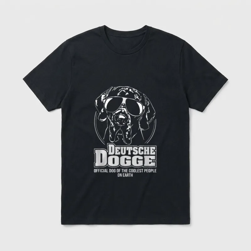 Deutsche Dogge cool Hund T-Shirt – Klassisches T-Shirt in Schwarz