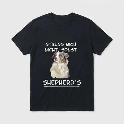 Stress mich nicht sonst Lustige Hundesprüche T-Shirt – Klassisches T-Shirt in Schwarz