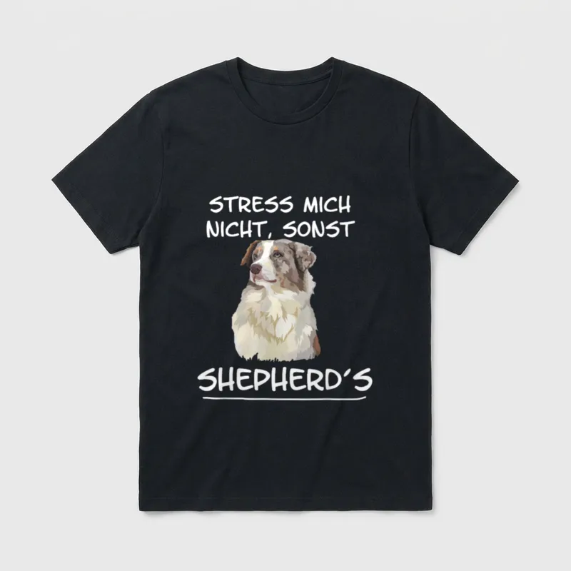 Stress mich nicht sonst Lustige Hundesprüche T-Shirt – Klassisches T-Shirt in Schwarz