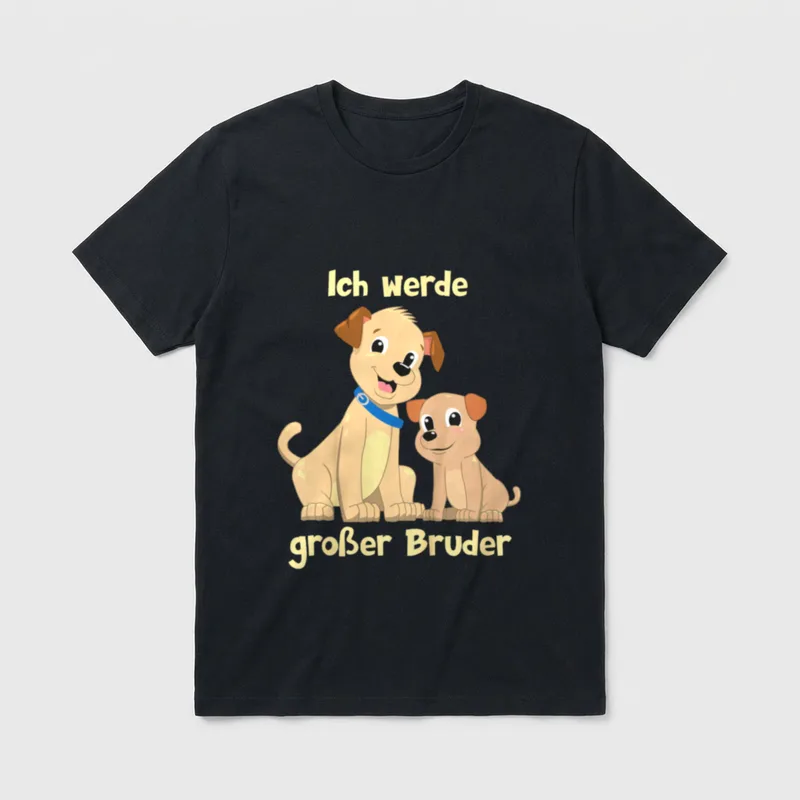 Ich werde großer Bruder T-Shirt – Klassisches T-Shirt in Schwarz