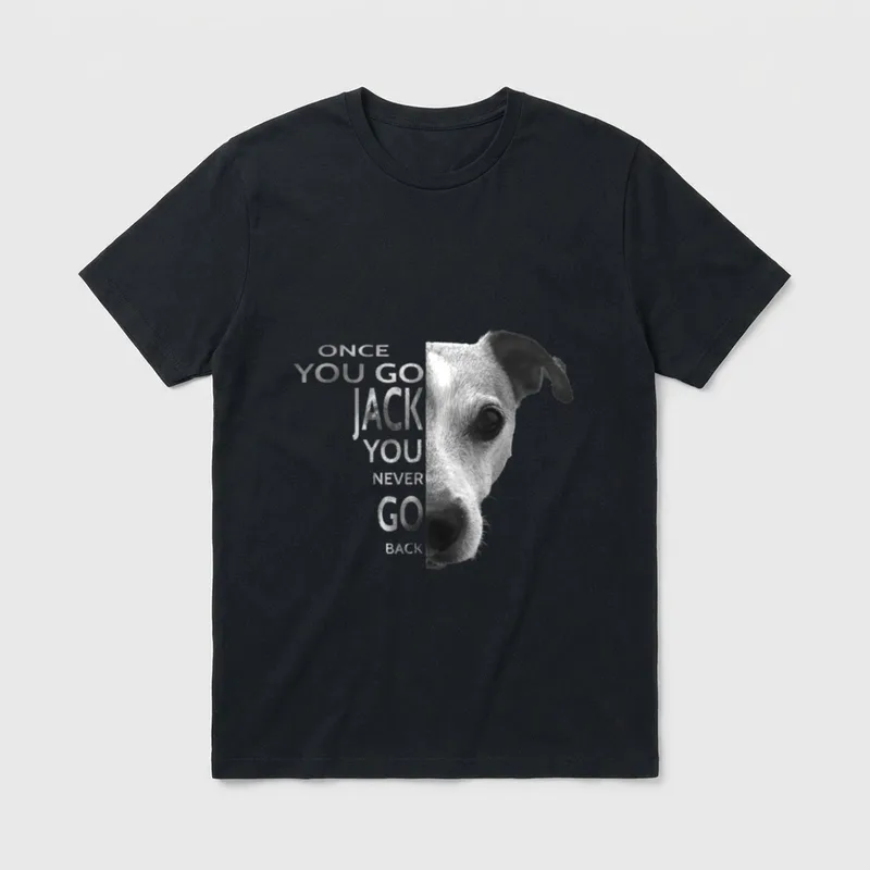 Once You Go Jack T-Shirt – Klassisches T-Shirt in Schwarz