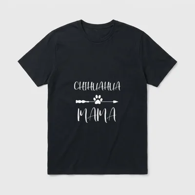 Chihuahua Chihuahua Mama Pfote T-Shirt – Klassisches T-Shirt in Schwarz