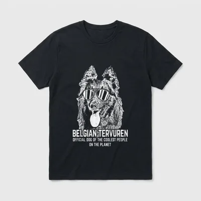 Belgischer Tervuren Offizielles Hund T-Shirt – Klassisches T-Shirt in Schwarz