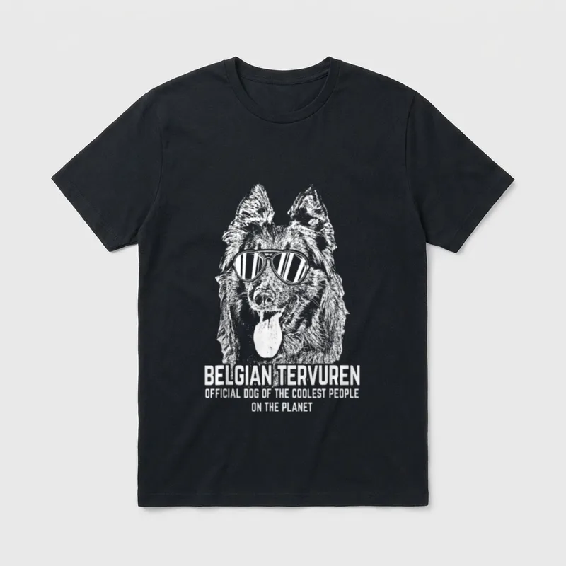 Belgischer Tervuren Offizielles Hund T-Shirt – Klassisches T-Shirt in Schwarz