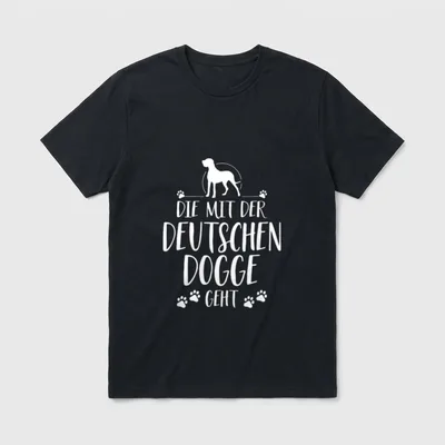 Die mit der Deutschen T-Shirt – Klassisches T-Shirt in Schwarz