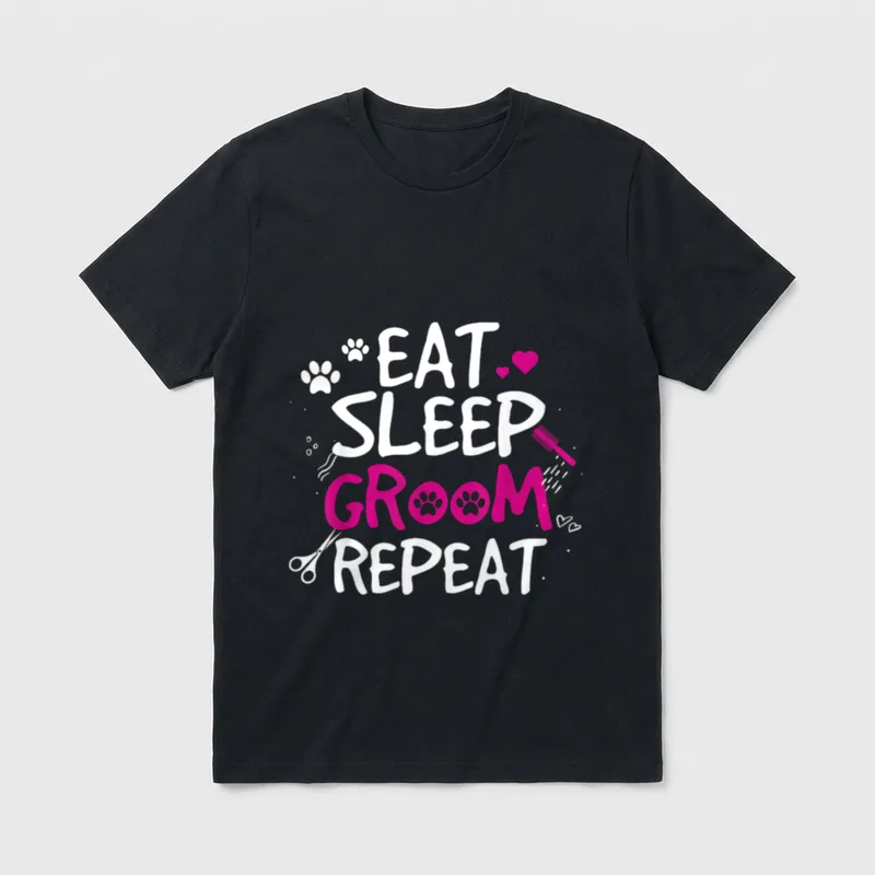 Lustiges für Hundefriseure Hundesalonbesitzer T-Shirt – Klassisches T-Shirt in Schwarz