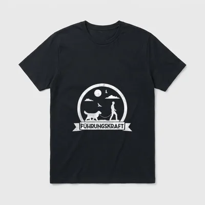Führungskraft von Hunden Lustiges T-Shirt – Klassisches T-Shirt in Schwarz