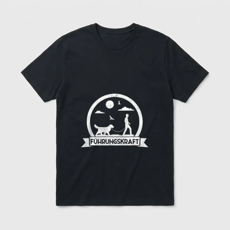 Führungskraft von Hunden Lustiges T-Shirt – Klassisches T-Shirt in Schwarz