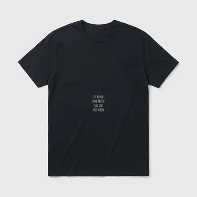 Zu Hund und Wein T-Shirt – Klassisches T-Shirt in Schwarz