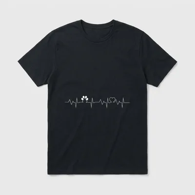Hunde Herzschlag Hundebesitzer Hund T-Shirt – Klassisches T-Shirt in Schwarz
