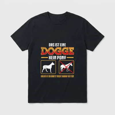 Deutsche Dogge Hundebesitzer großer T-Shirt – Klassisches T-Shirt in Schwarz