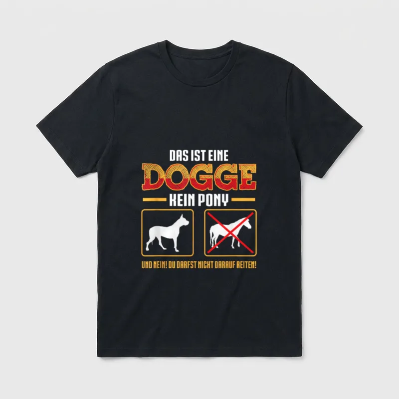 Deutsche Dogge Hundebesitzer großer T-Shirt – Klassisches T-Shirt in Schwarz