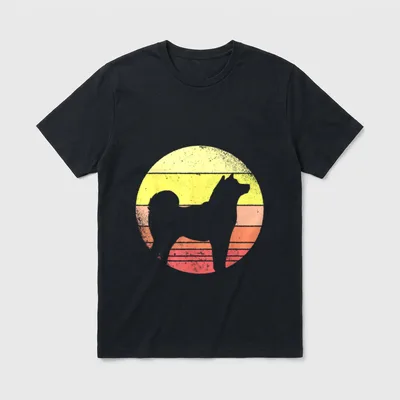 Great Shiba Inu Silhouette T-Shirt – Klassisches T-Shirt in Schwarz