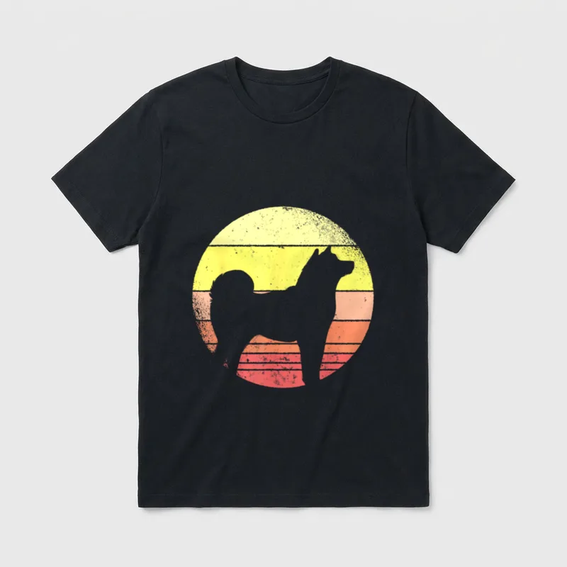 Great Shiba Inu Silhouette T-Shirt – Klassisches T-Shirt in Schwarz