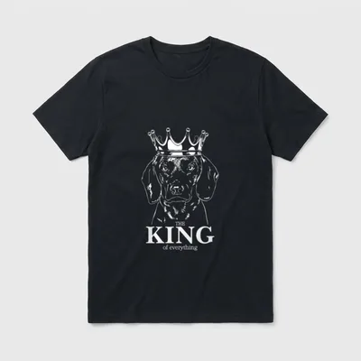 Bayerischer Gebirgsschweisshund King of T-Shirt – Klassisches T-Shirt in Schwarz