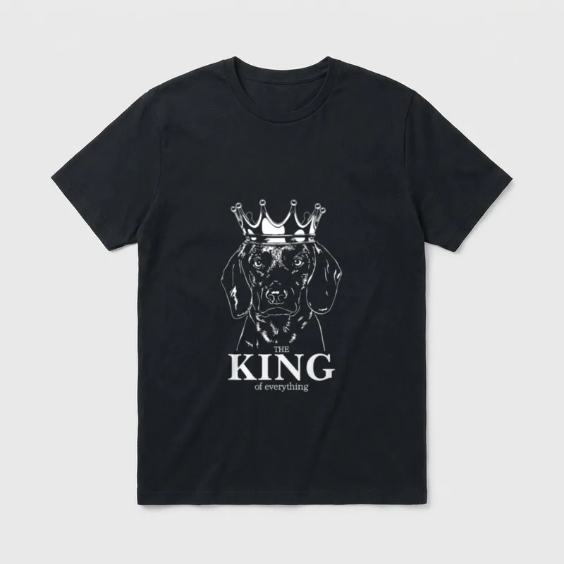 Bayerischer Gebirgsschweisshund King of T-Shirt – Klassisches T-Shirt in Schwarz