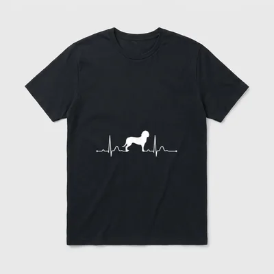 Bayerischer Gebirgsschweißhund Heartbeat Herzschlag T-Shirt – Klassisches T-Shirt in Schwarz