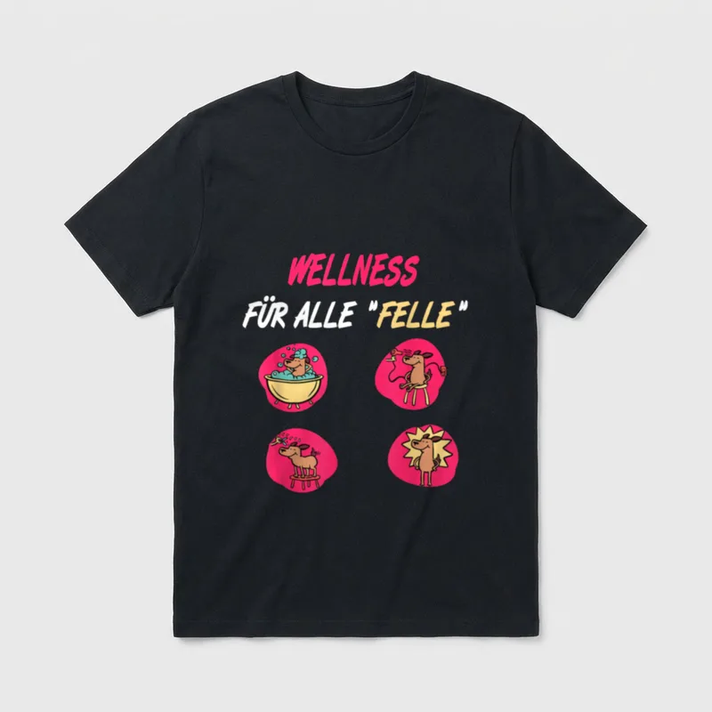 Hundefriseur Wellness Hundesalon Hund T-Shirt – Klassisches T-Shirt in Schwarz