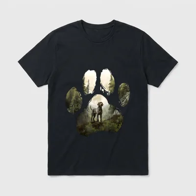 German Wirehaired Pointer Dog T-Shirt – Klassisches T-Shirt in Schwarz