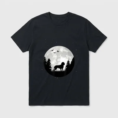 Bayerischer Gebirgsschweißhund Mond BGS T-Shirt – Klassisches T-Shirt in Schwarz