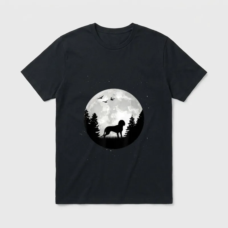 Bayerischer Gebirgsschweißhund Mond BGS T-Shirt – Klassisches T-Shirt in Schwarz