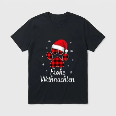 Weihnachtsoutfit Mädchen Weihnachten Katze T-Shirt – Klassisches T-Shirt in Schwarz