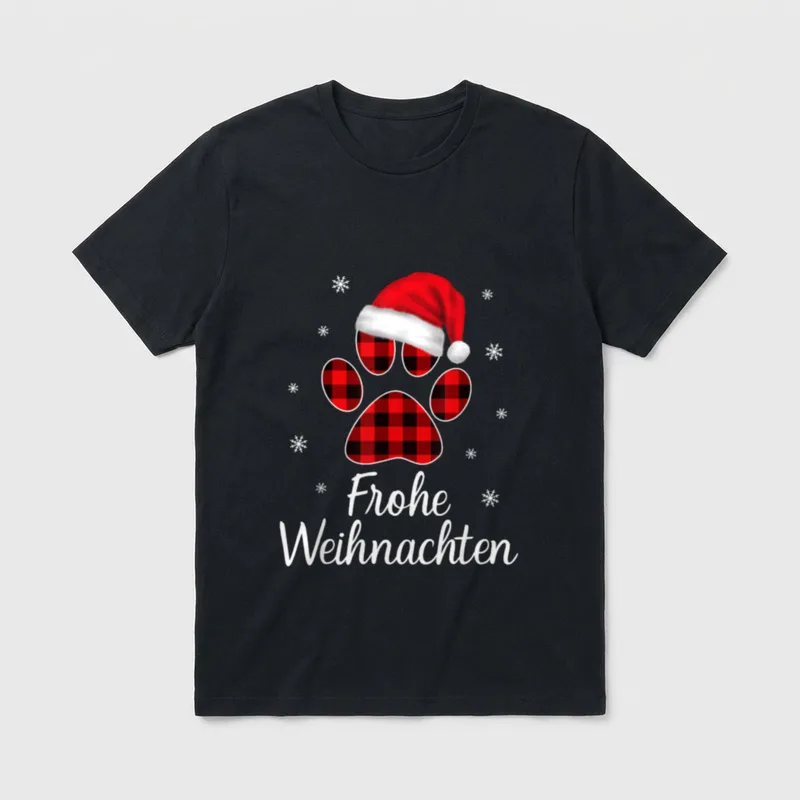 Weihnachtsoutfit Mädchen Weihnachten Katze T-Shirt – Klassisches T-Shirt in Schwarz